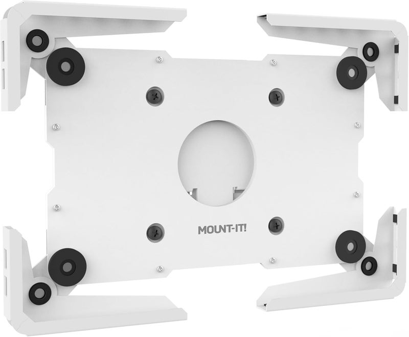 Mount-It! حامل حائط عالمي للأجهزة اللوحية من ماونت-إت!، حامل آيباد مضاد للسرقة، غلاف يناسب الأجهزة اللوحية من حجم شاشة 9.7" إلى 13"، كشك تثبيت حائط مسطح، تصميم فولاذي متين، أبيض - Image 2